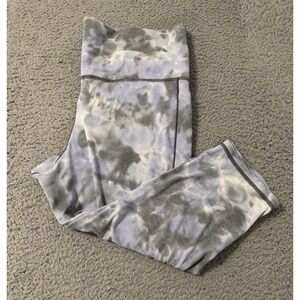 Athleta Salutation Stash Pocket‎ II Capri Leggings 2X Striped Yoga Working Out